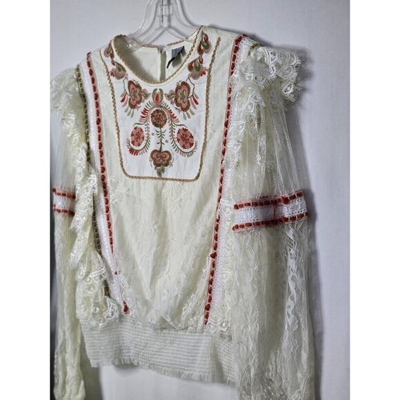 Blank London Anthropologie Tali Lace Embroidered Top Small Review All Photos 📸 - Picture 10 of 10